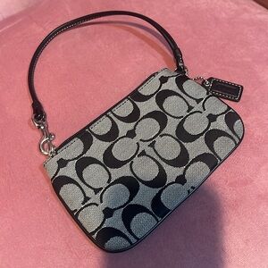 Coach Monochrome Signature Wristlet